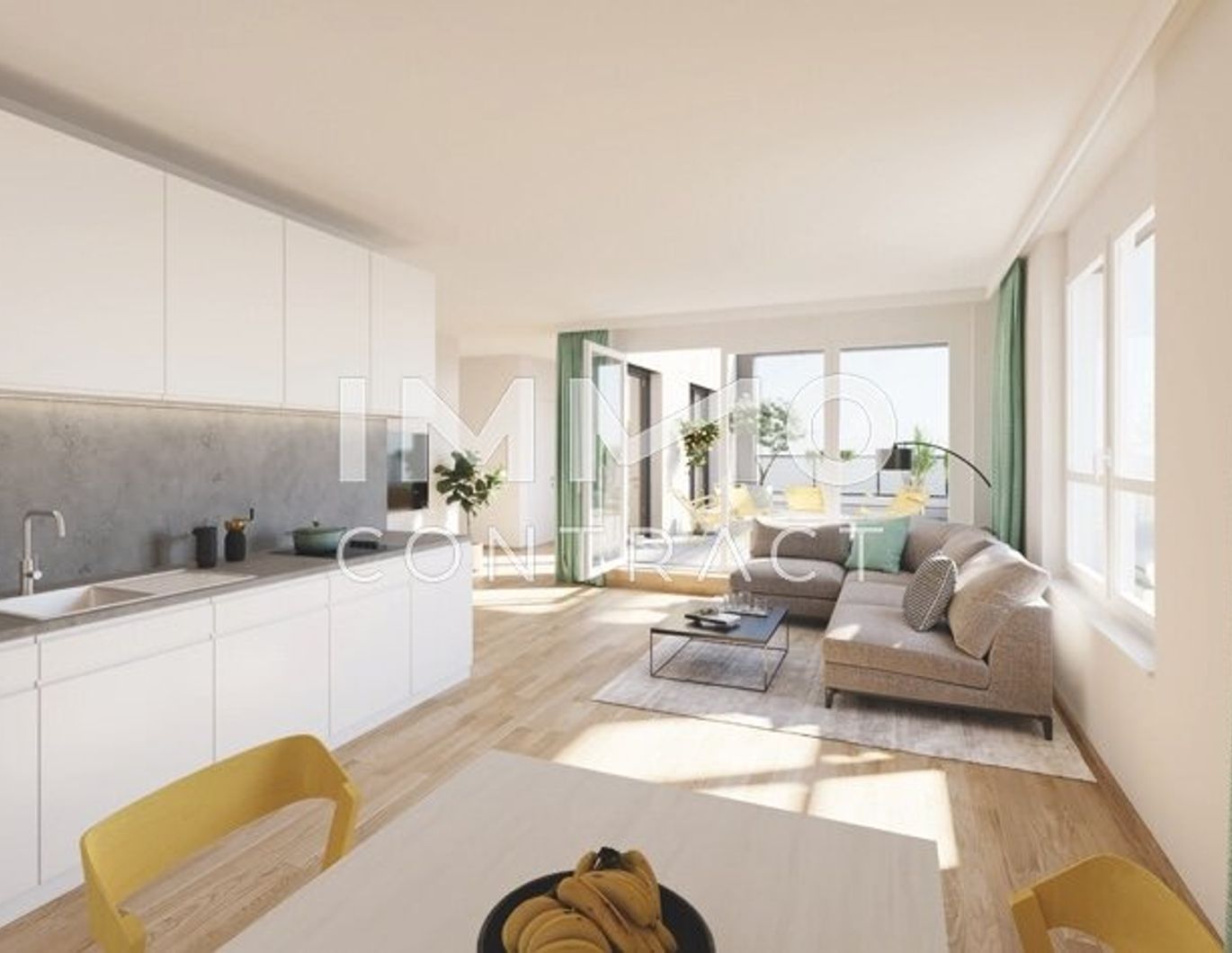 ANLAGEWOHNUNG - Sonnige 2 Zimmerwohnung mit 26 m² Terrasse und Weitblick