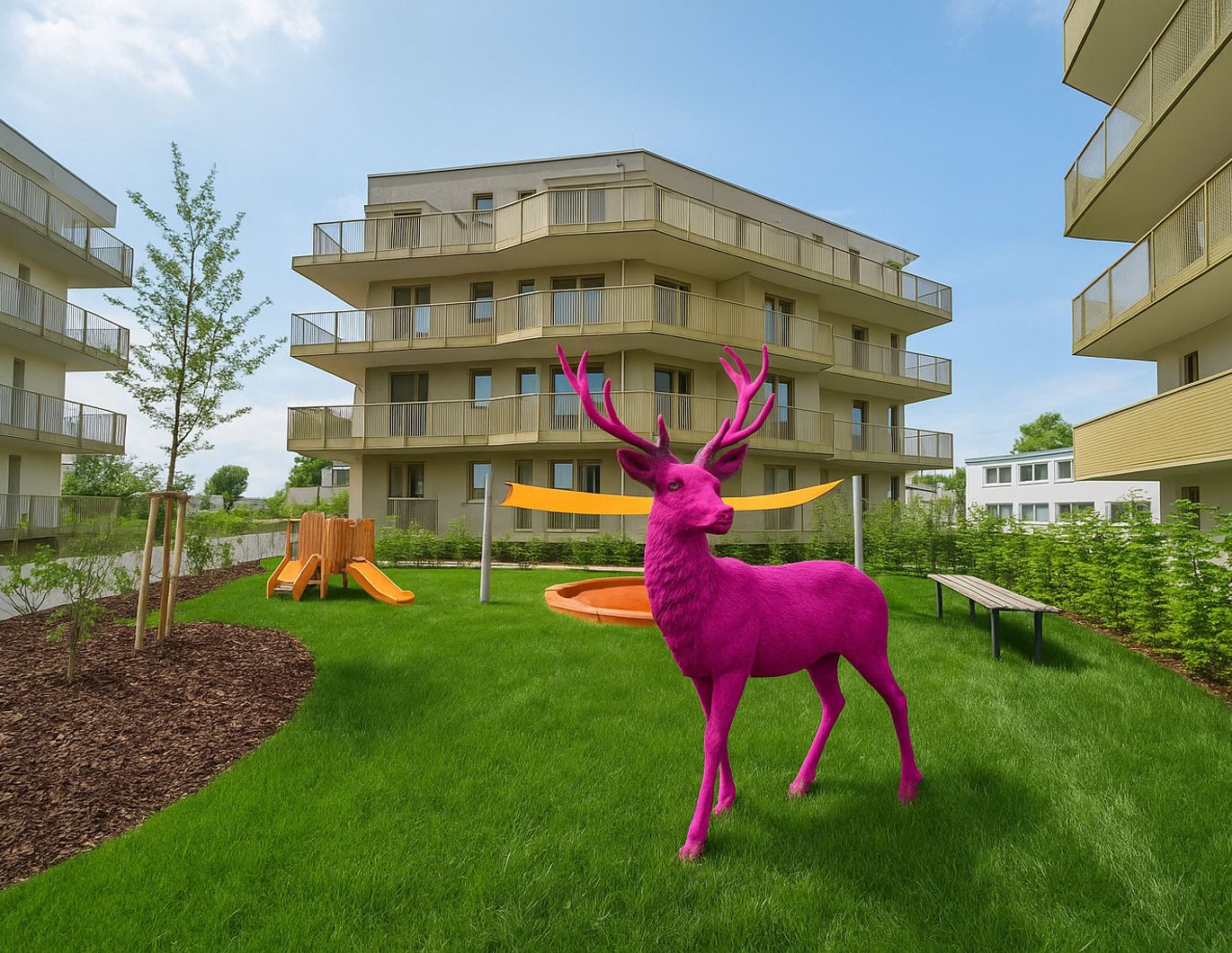 Erstbezug - Idyllisch im Grünen - Großes Outdoor-Areal