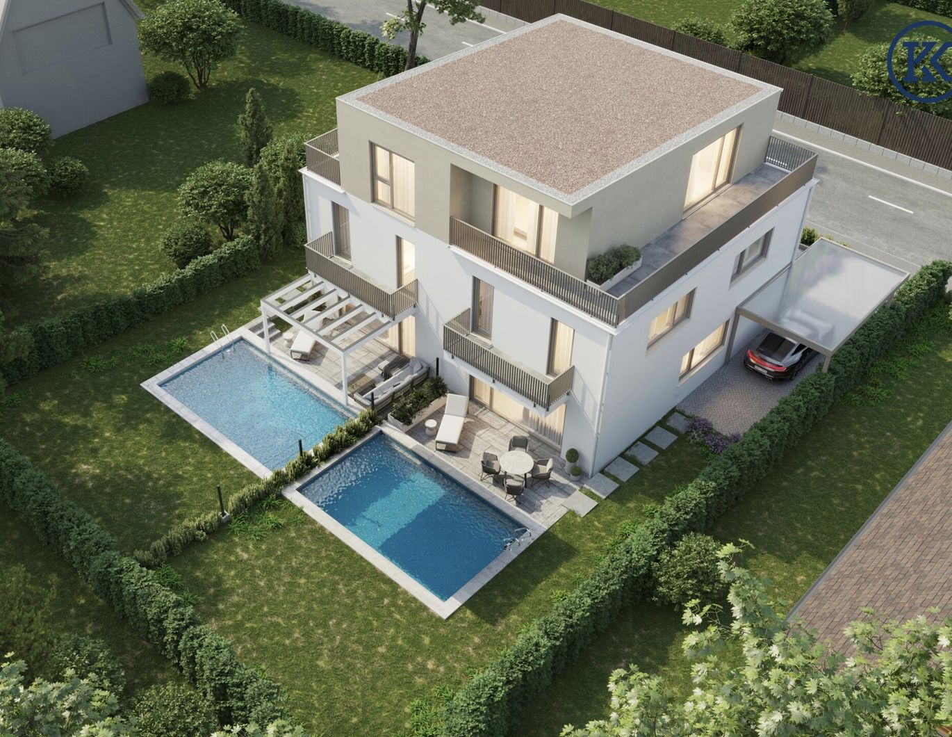 Sommer im eigenen Garten: Neubau-Highlight mit Pool nahe Wien