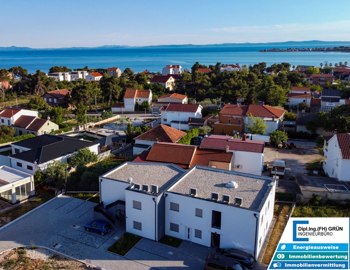 Moderne Neubauwohnungen auf der Sonneninsel Vir - Nur 350m vom Meer entfernt!