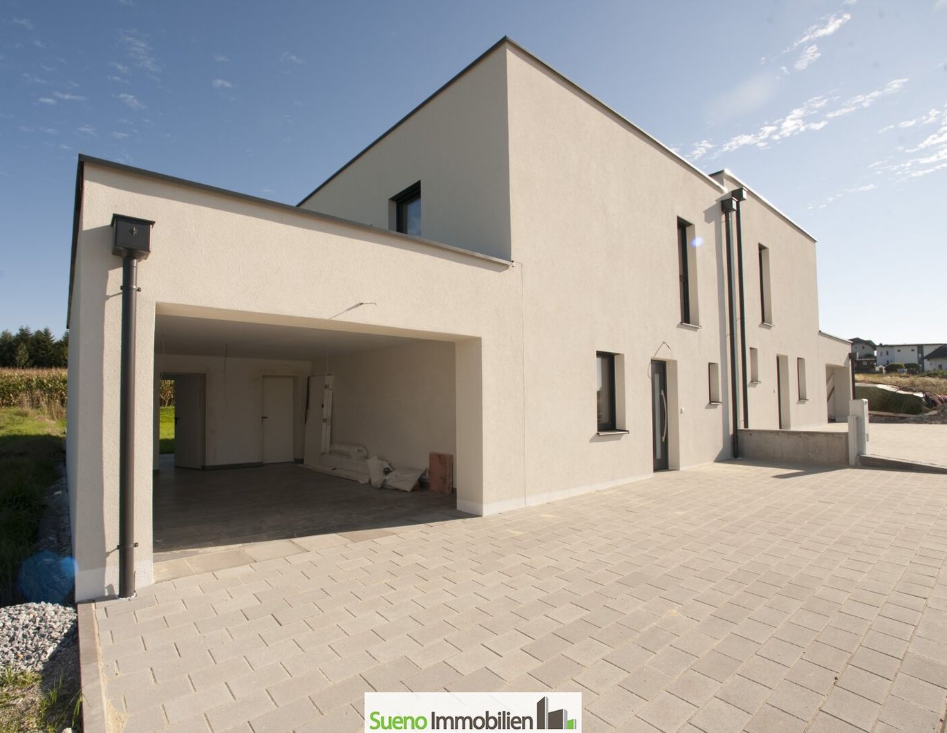 Schlüsselfertig - TOP 4. Nähe Wels in Niederthalheim- stilvolles Doppelhaus mit Weitblick ins Grüne