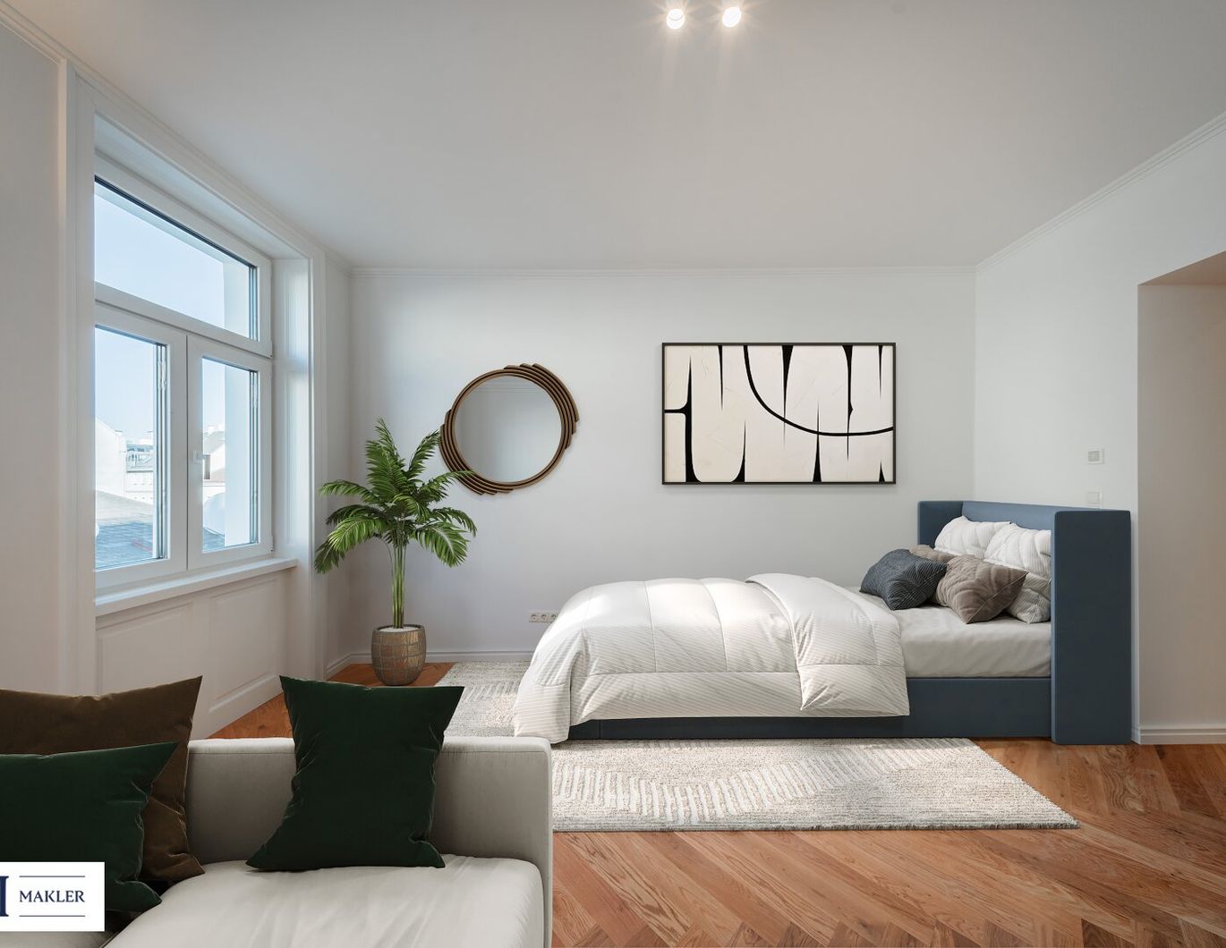 Wunderschöne 1-Zimmer-Garçonnière mit separater Küche in Bestlage