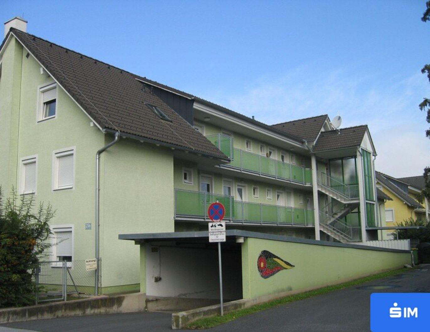 Single-Wohnung im Grünen