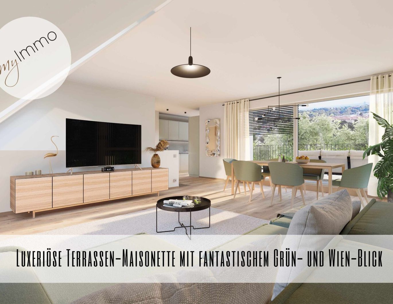 Luxuriöse Terrassen-Maisonette mit fantastischem Grün- und Wien-Blick