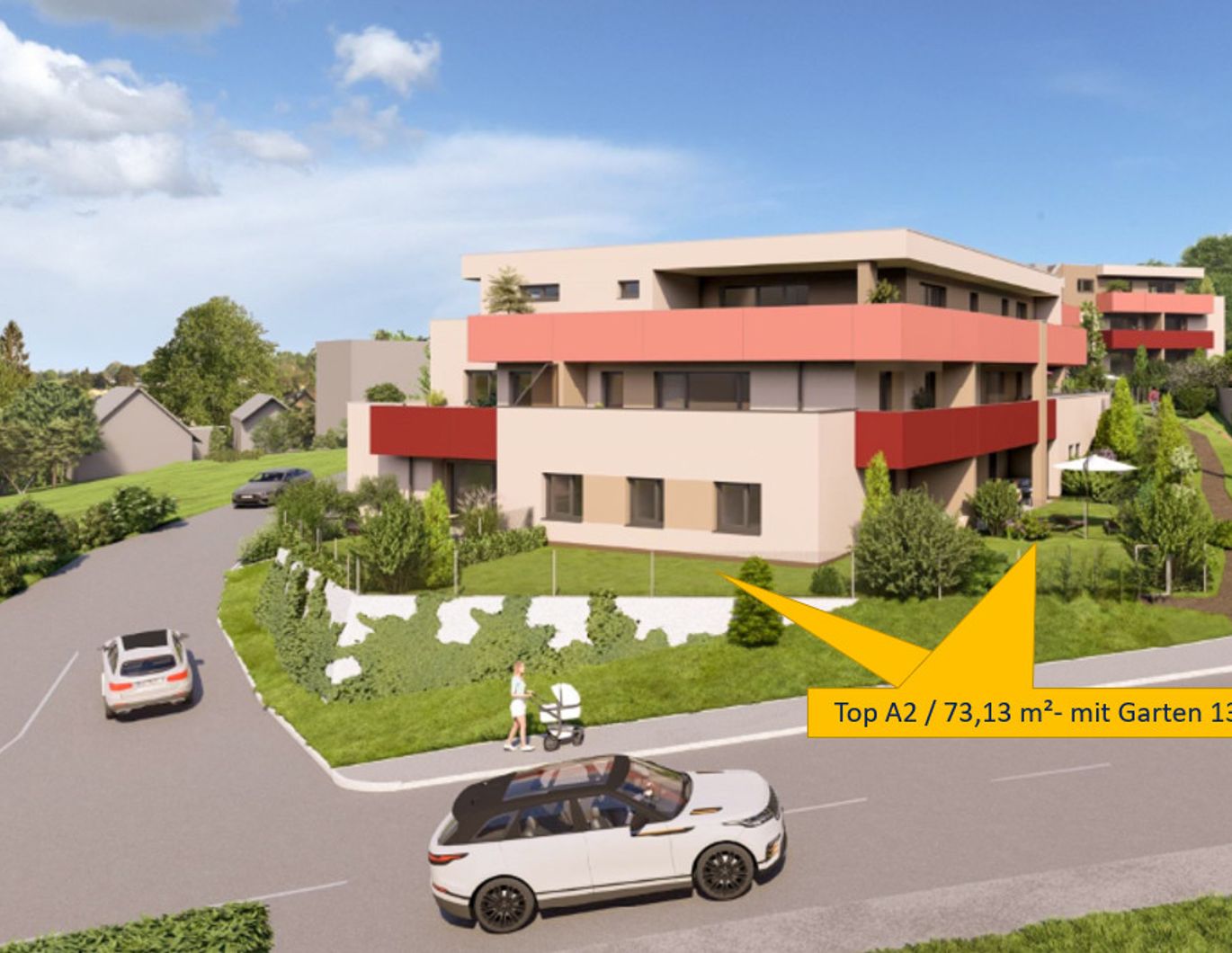 Ideale 3-Zimmer Eck-Gartenwohnung in den STADTTERRASSEN PEUERBACH - provisionsfrei! ** JETZT FRÜHKÄUFER-RABATT!**