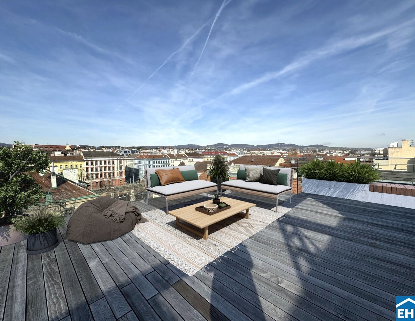 Einzigartige Dachgeschoss-Maisonette mit Weitblick - Wohnen über den Dächern Wiens