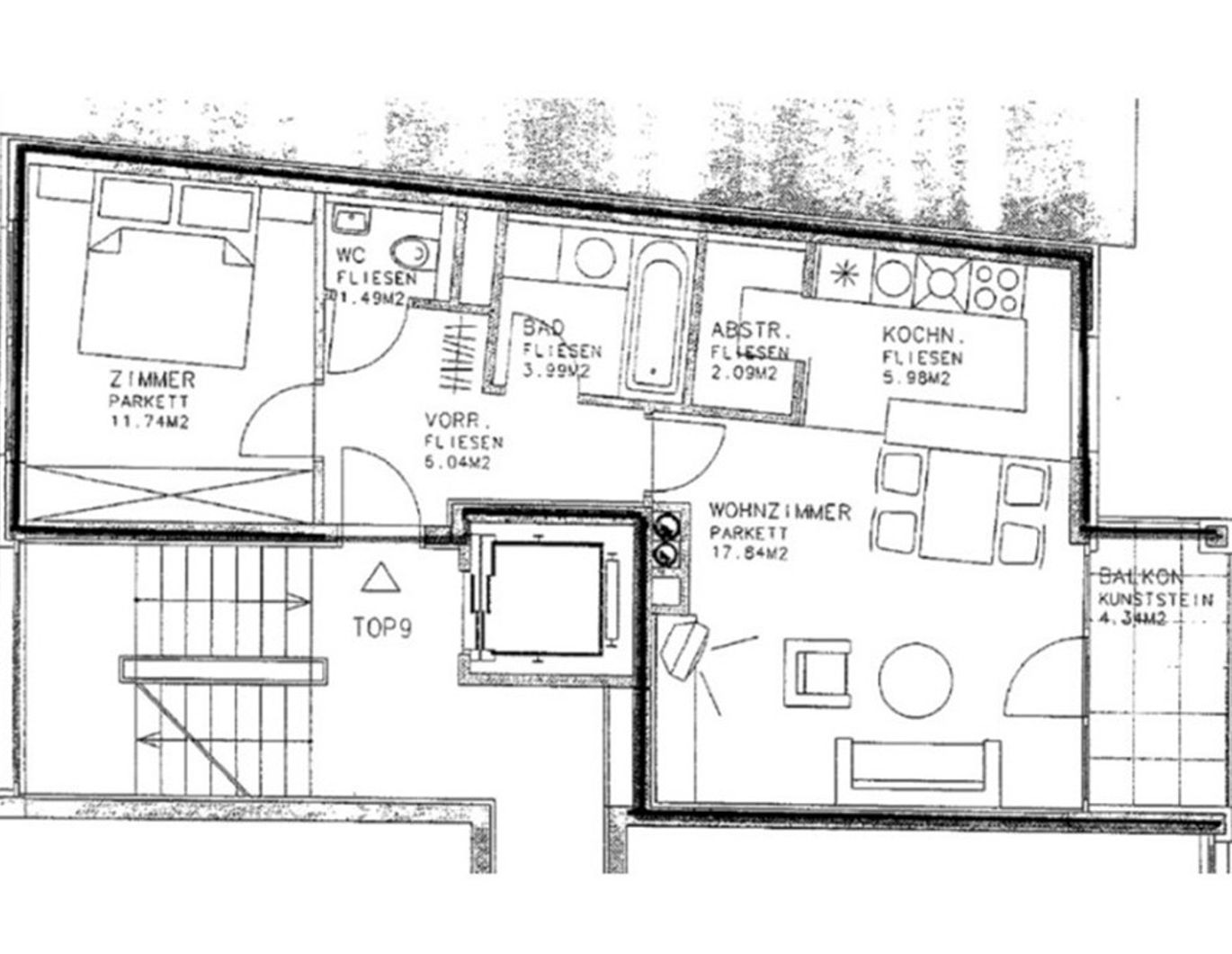teilmöblierte 49m² Neubau Whg mit Balkon - HV Weitergabe (5 Jahre Befristung) - provisionsfrei