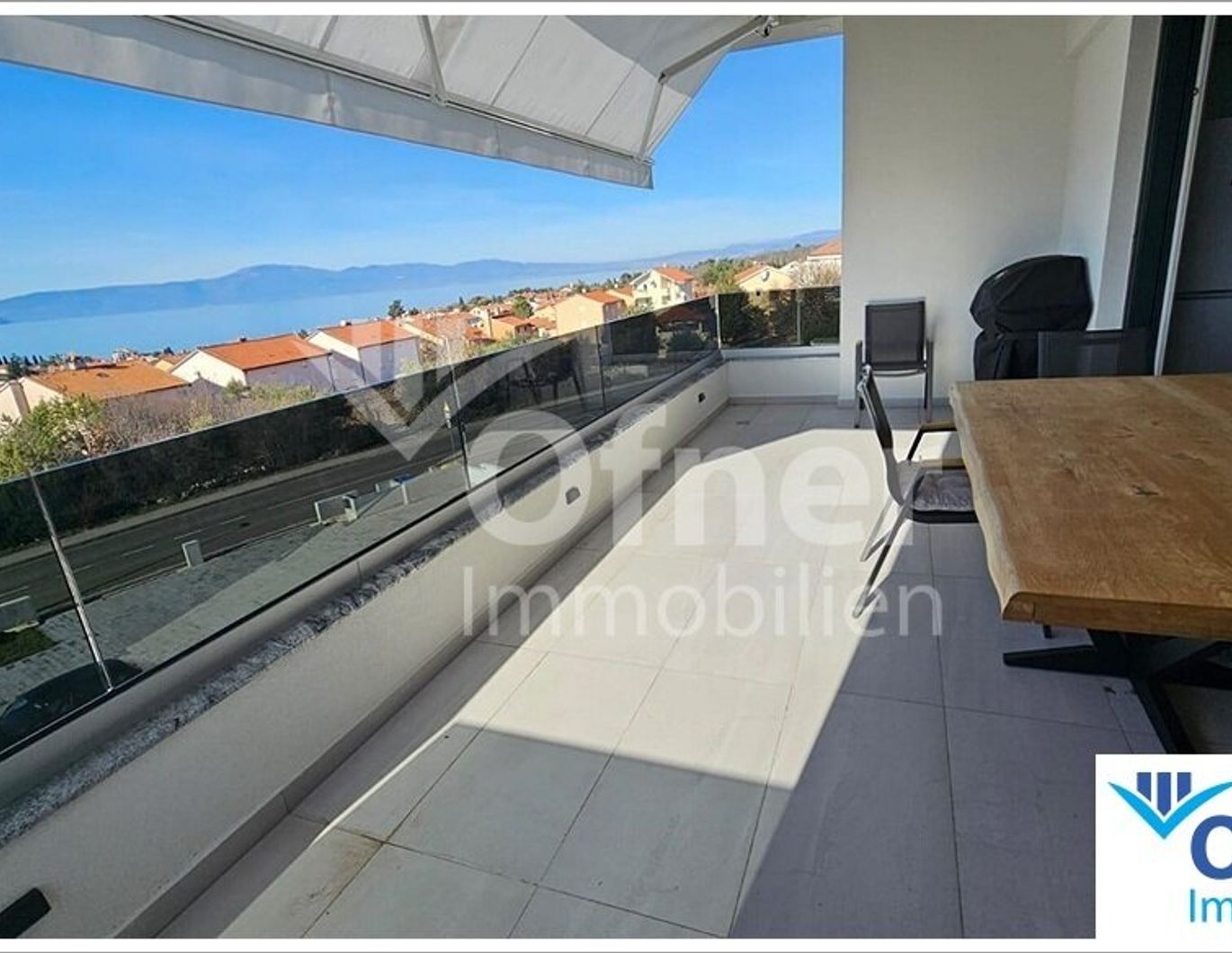 Apartment mit offenem Meerblick - Malinska