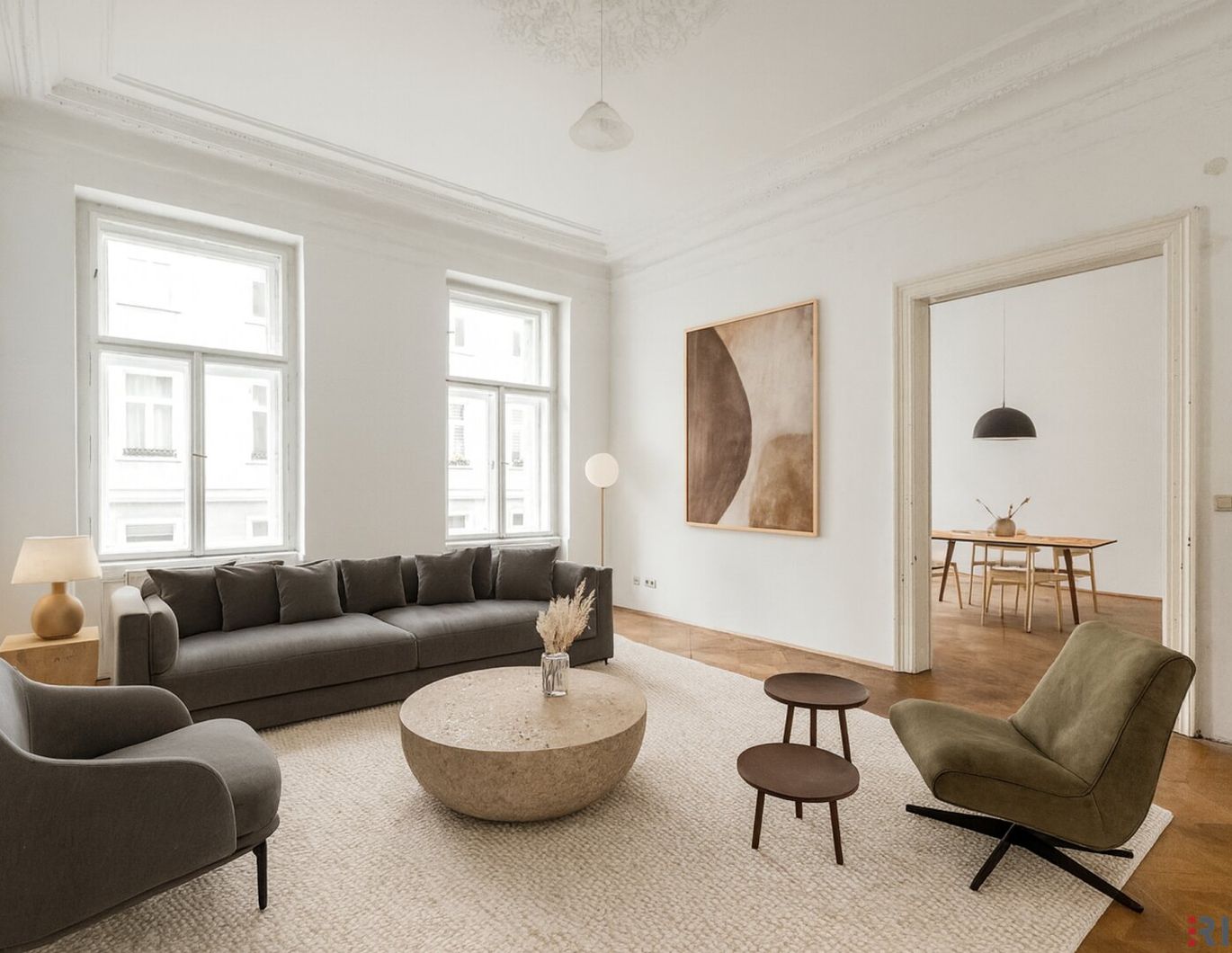 NÄHE 1. BEZIRK, DONAUKANAL UND AUGARTEN | Stilaltbauwohnung mit Potenzial | ca. 3,60 m Raumhöhe | Teils Hoflage | Rembrandtstraße