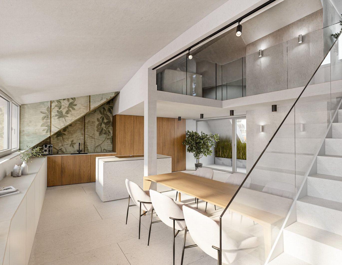 KAISER ESTATE - ZU VERKAUFEN - Exklusive Penthousewohnung mit Galerie, Weitblick und Loftgefühl und südseitiger Loggia