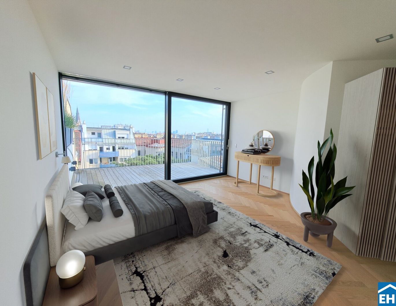 Stilvolle Maisonettewohnung mit Kamin und Dachterrassen im 4. Bezirk