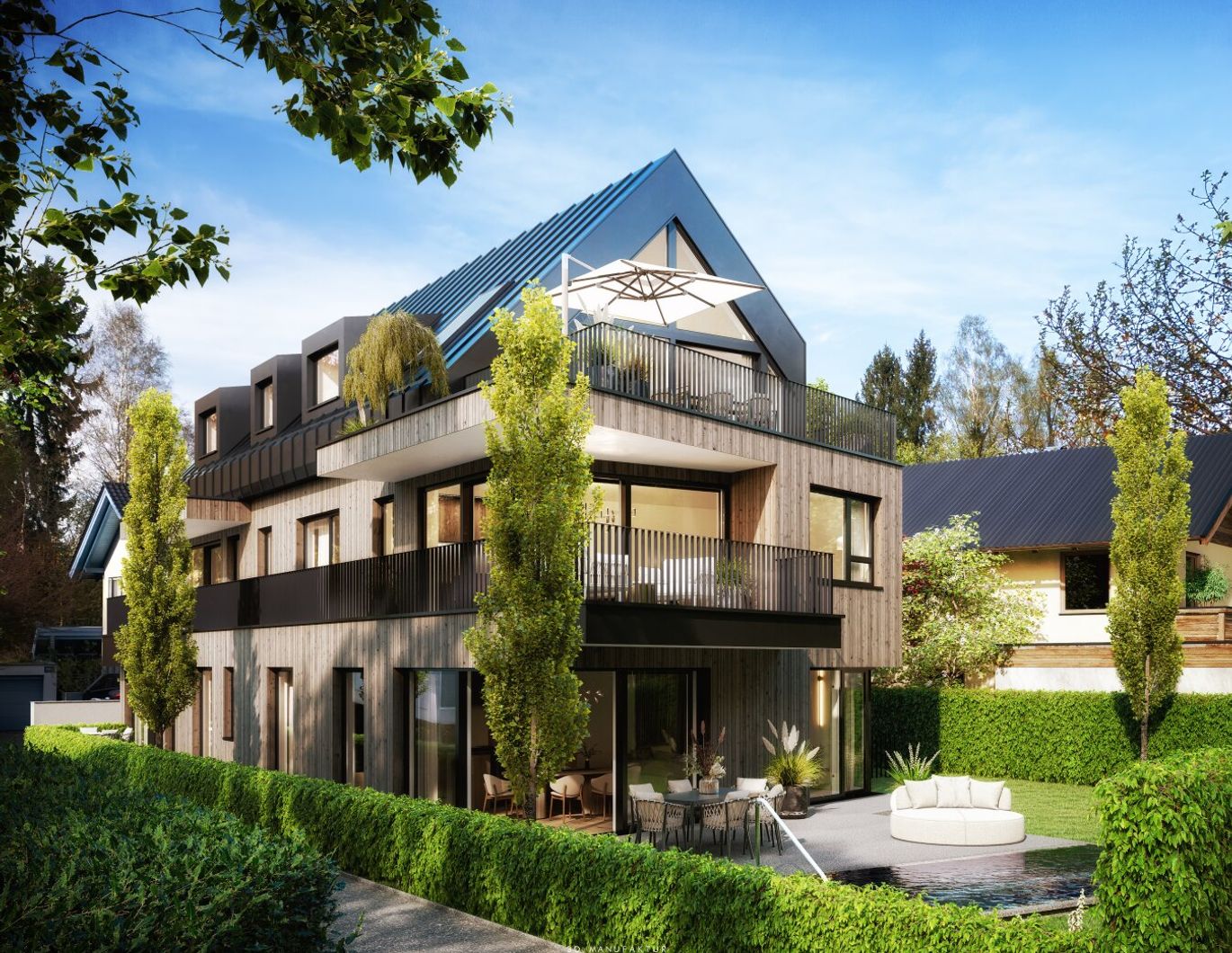 Toplage Leopoldskron: Stilvolle 4 Zi-Gartenwohnung mit optionalem Pool - Neubauprojekt QUATTROVIVA