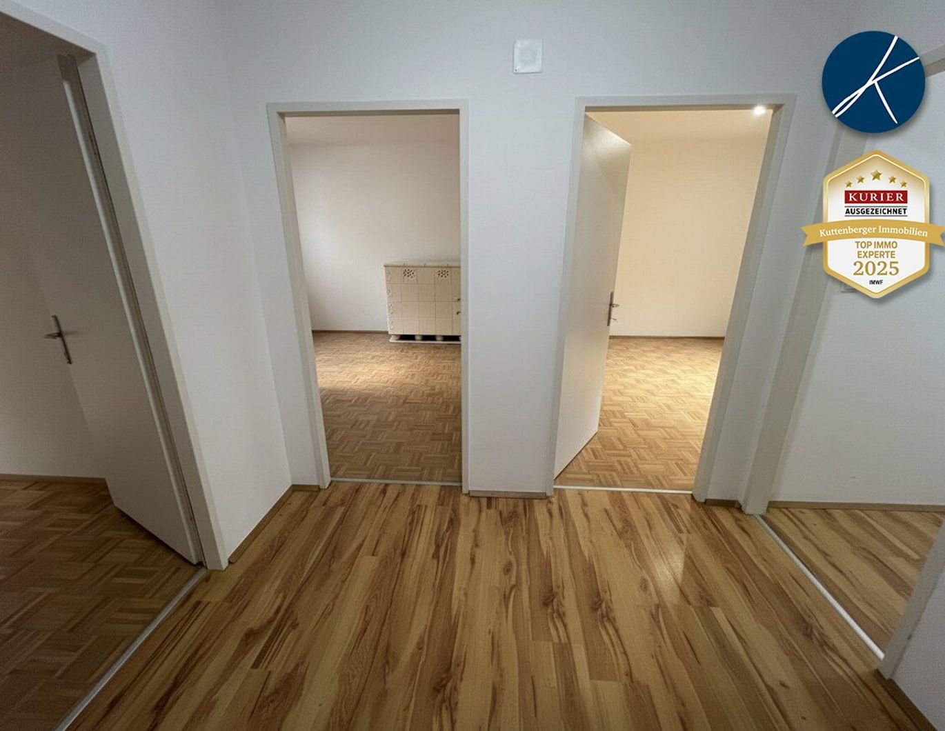 Unbefristet! Erstbezug! Drei separat begehbare Zimmer plus Küche!