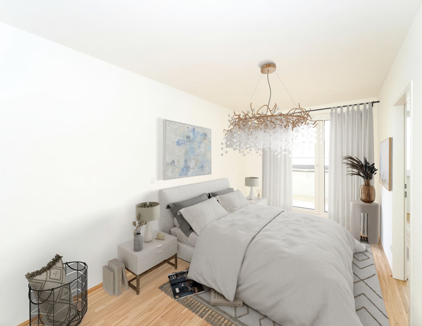Sonnige 2-Zimmer-Dachgeschoßwohnung mit Terrasse -Erstbezug - zu mieten in 1020 Wien