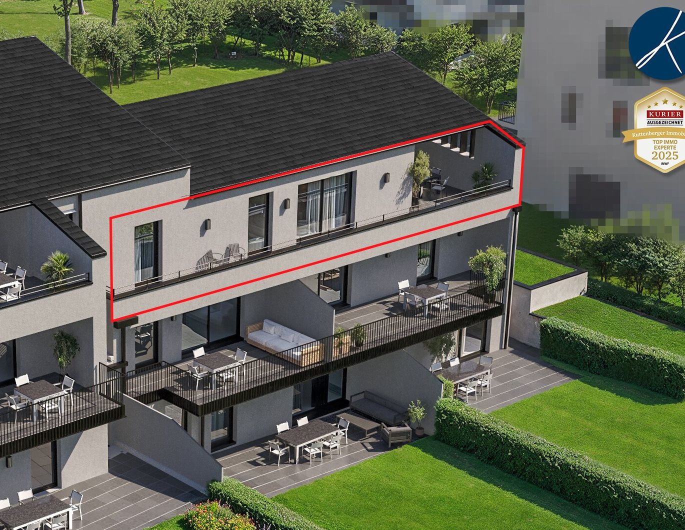 Exklusive Dachgeschoßwohnung mit Terrasse und Sauna (Top 9) - Projekt 