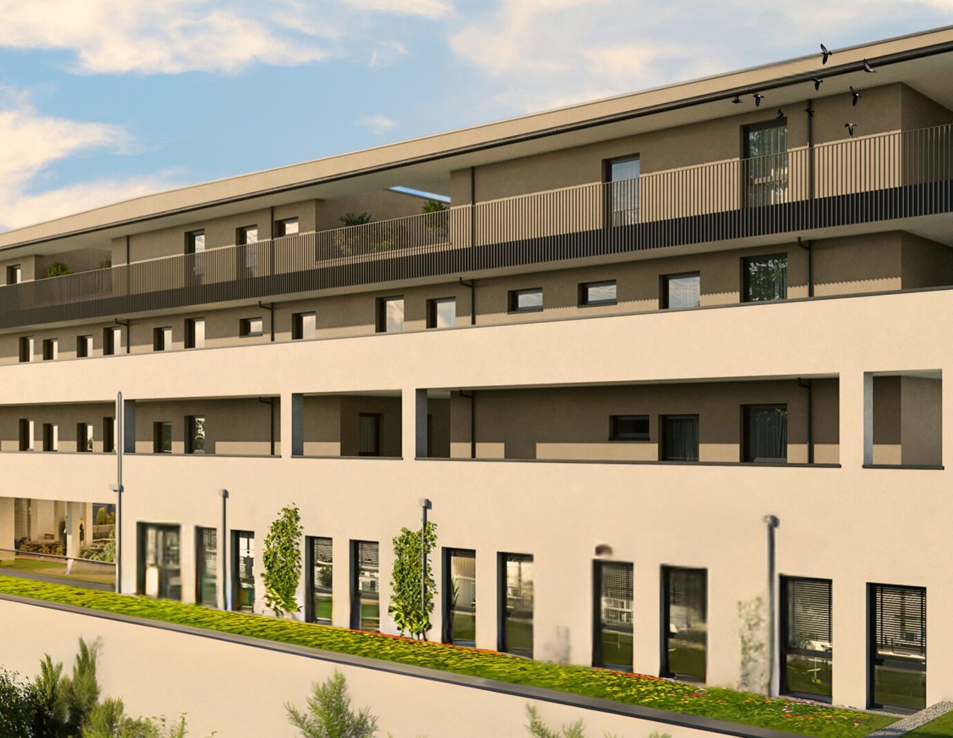 Komfortables Wohnen mit großer Terrasse
