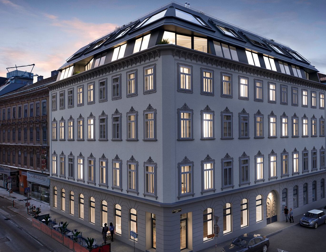 ESSENZ NO. 1 - Die neue Avantgarde des Wohnens - Traumhafte Erdgeschoß-Terrassen-Wohnung mit Gewölbedecke in revitalisiertem Altbau