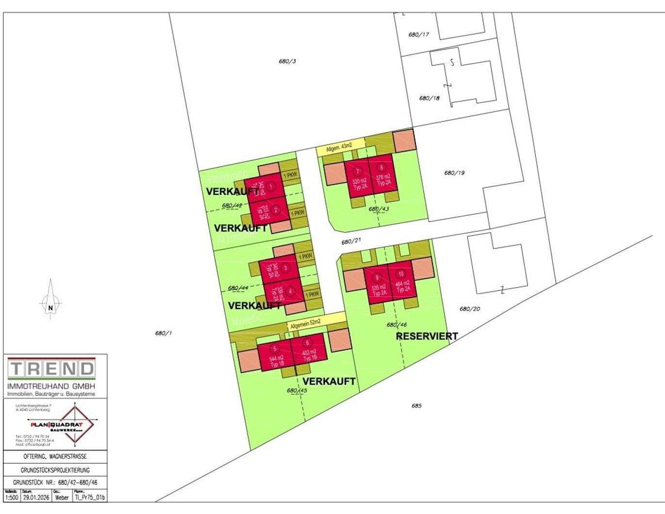 BAUSTART FIXIERT - NUR NOCH 6 EINHEITEN FREI - großzügige Gartenflächen ab 342 m² - 10 Einheiten verfügbar - (Förderung möglich) - MUSTERHAUS VORHANDEN
