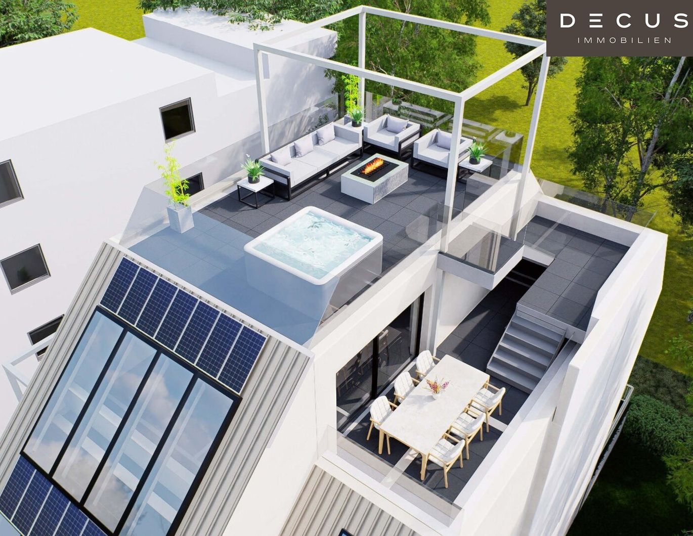 DACHGESCHOSS-MAISONETTE AUF 3 EBENEN MIT PANORAMABLICK ÜBER WIEN