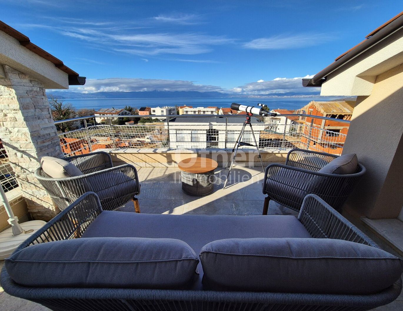 Apartment mit freiem Meerblick und Garten!