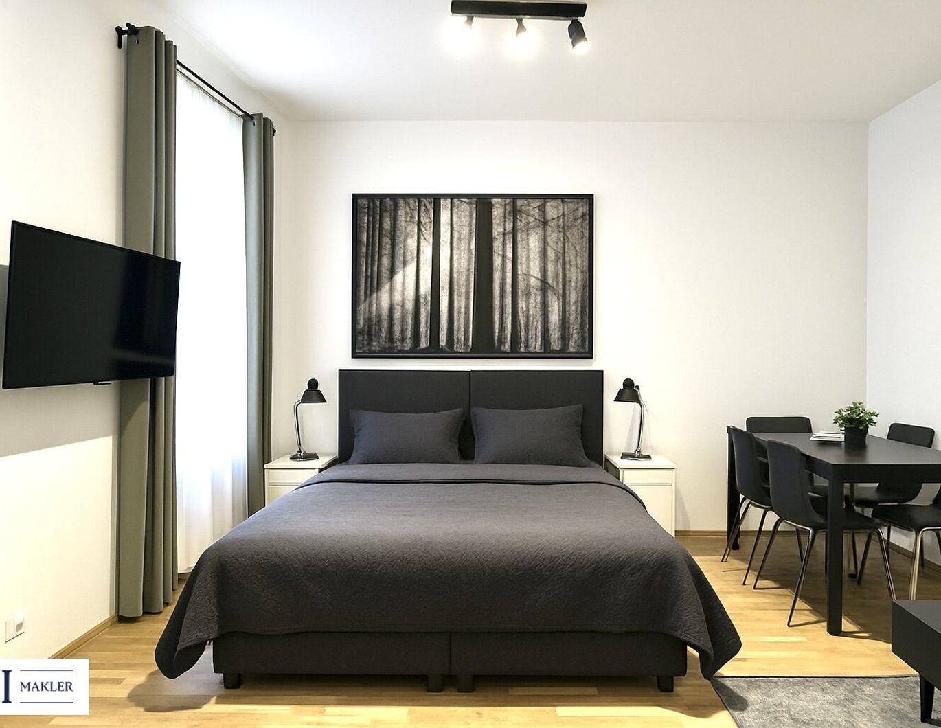 Citynah & ruhig - stilvolle 1-Zimmer-Wohnung zum Innenhof