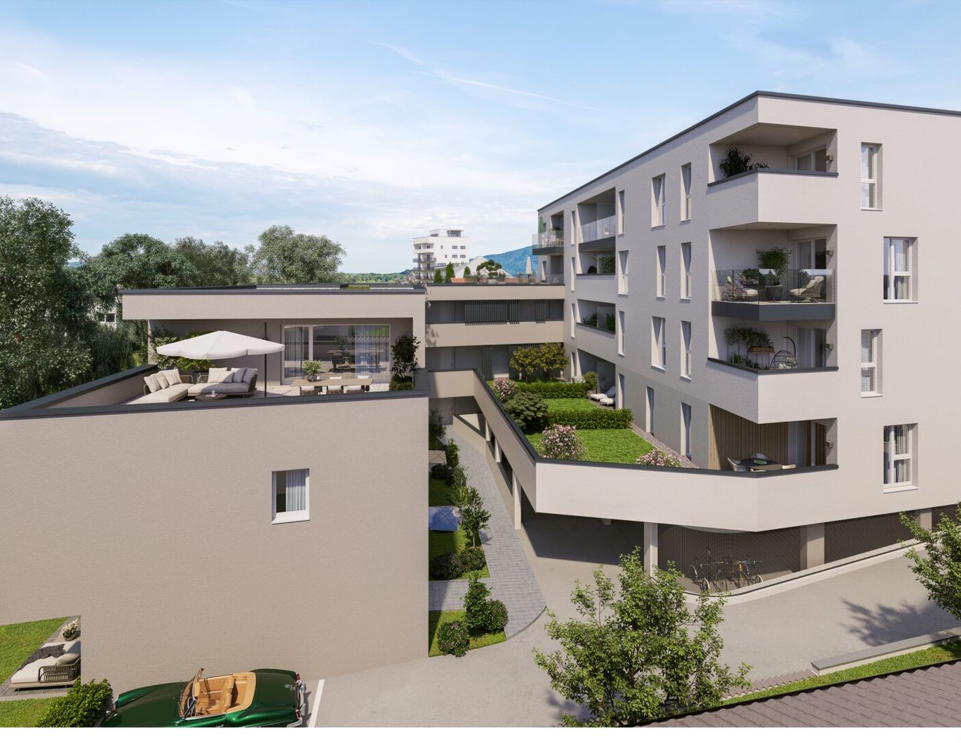 PROVISIONSFREI - NEUBAU 2 Zimmer Wohnung in Salzburg Stadt Alt - Liefering mit Terrasse, Garten, Tiefgarage und Lift! VOLLE WOHNBAUFÖRDERUNG