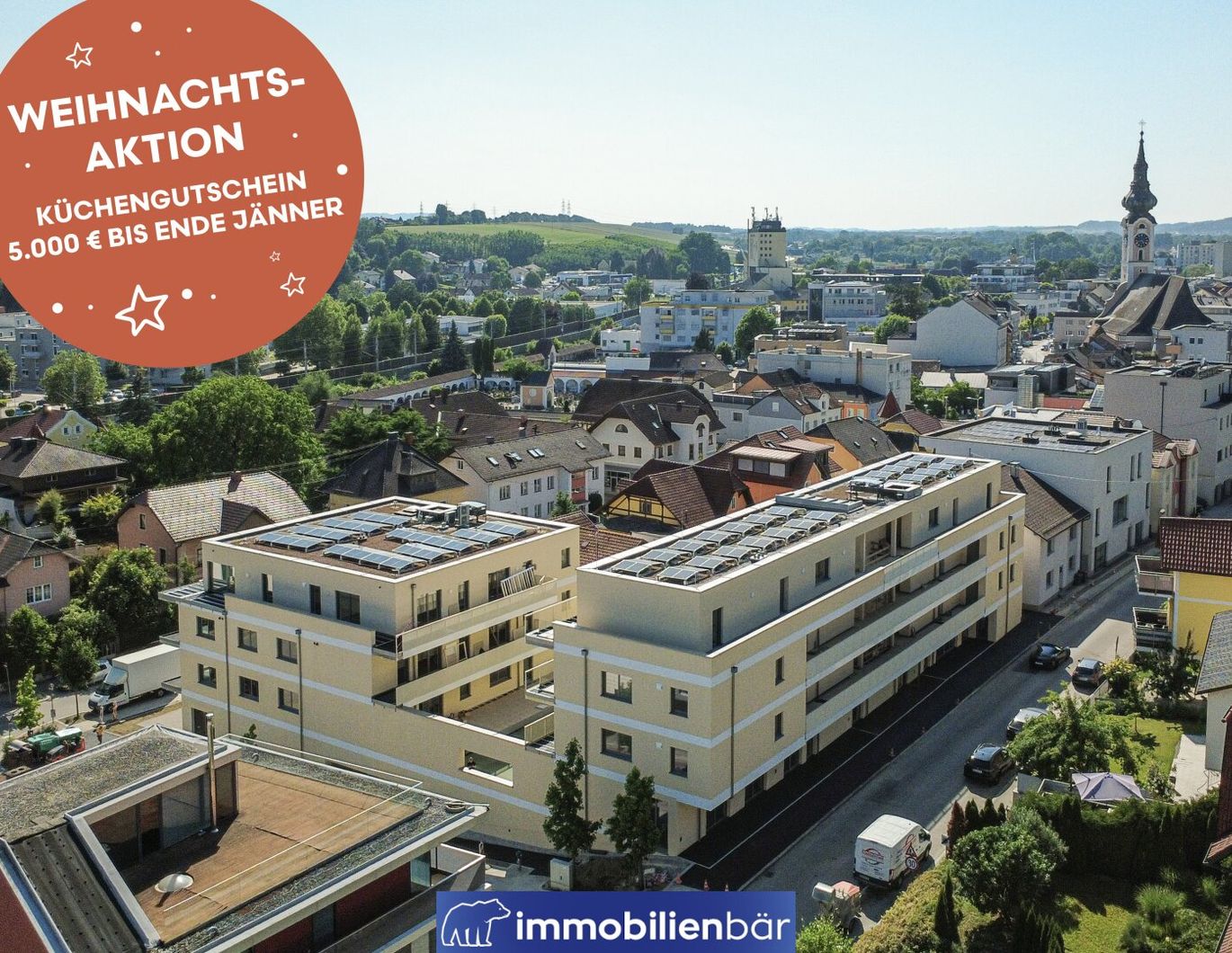 Wohnen im Zentrum von Grieskirchen - Top 3 Haus Zauneggerstraße / 3 Zimmerwohnung mit großer Freifläche - JETZT WEIHNACHTSAKTION