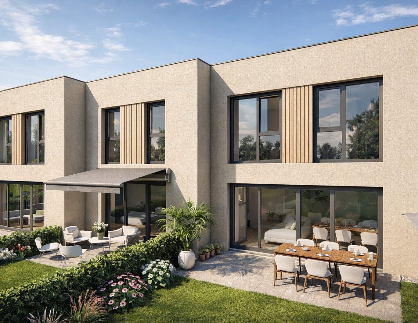 Leben im Grünen: 3-Zimmer-Maisonettewohnung in Schalchen im Reihenhausstil, direkt vom Bauträger