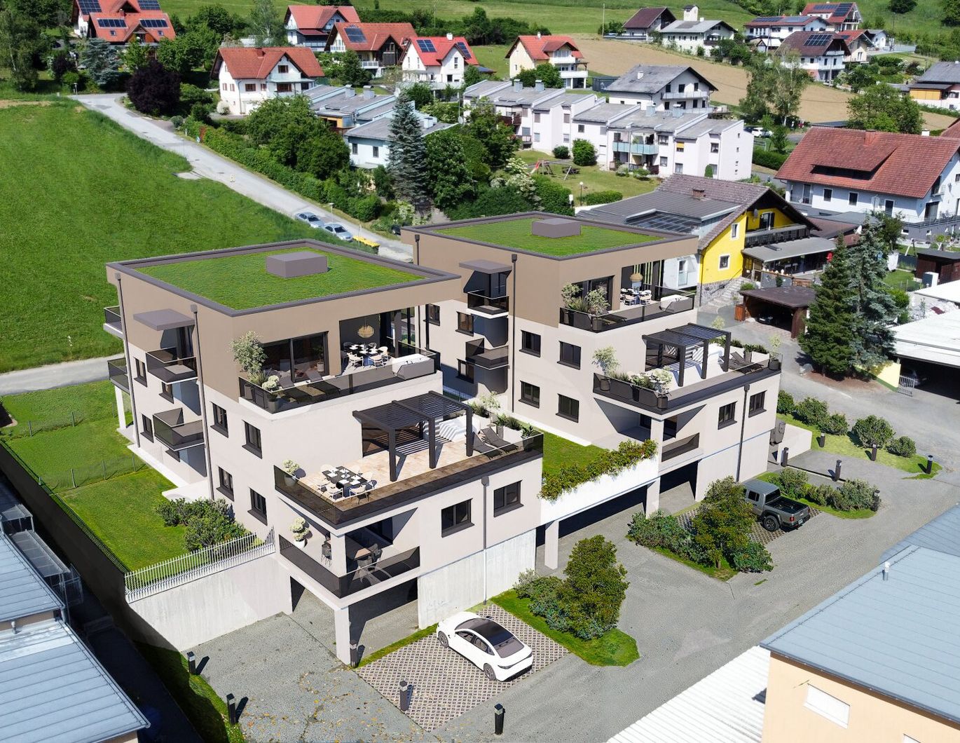 Moderne Neubauwohnung in Gamlitz: Erstbezug mit 2 Terrassen und Garage | Hohe Rendite und Lebensqualität vereint | 6- 8,5%