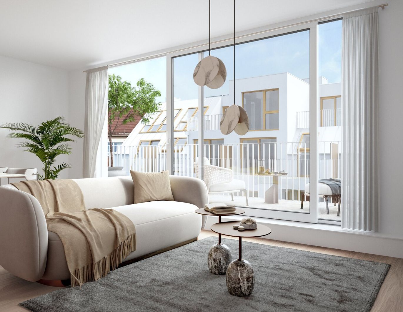 THE TEMPTATION - 2.DG - 2 ZI - 50m² Wohnzimmer - Westterrasse