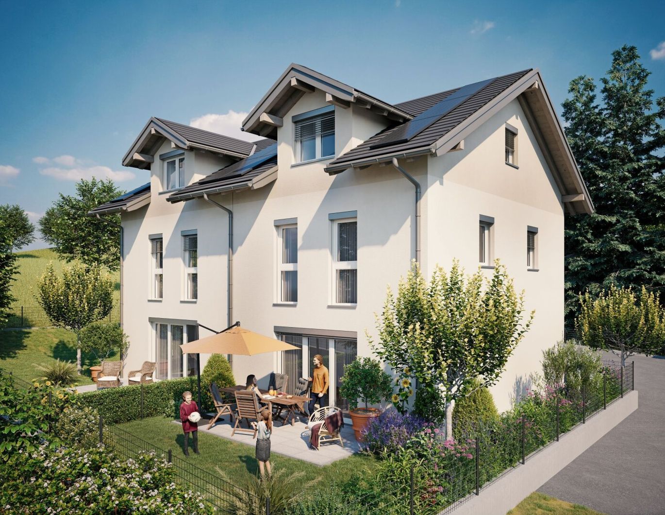 NEU! 134 m² Doppelhaushälfte in traumhafter Ruhelage von Köstendorf!