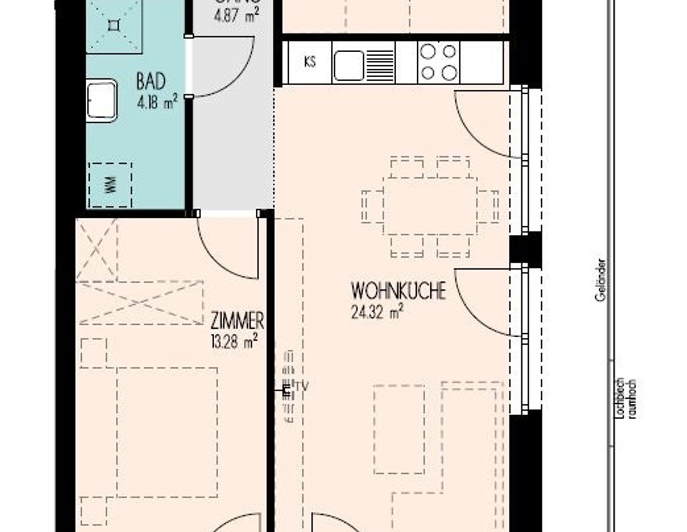 NEUBAU I 3-Zimmer-Wohnung über den Dächern von Graz mit riesigem Balkon