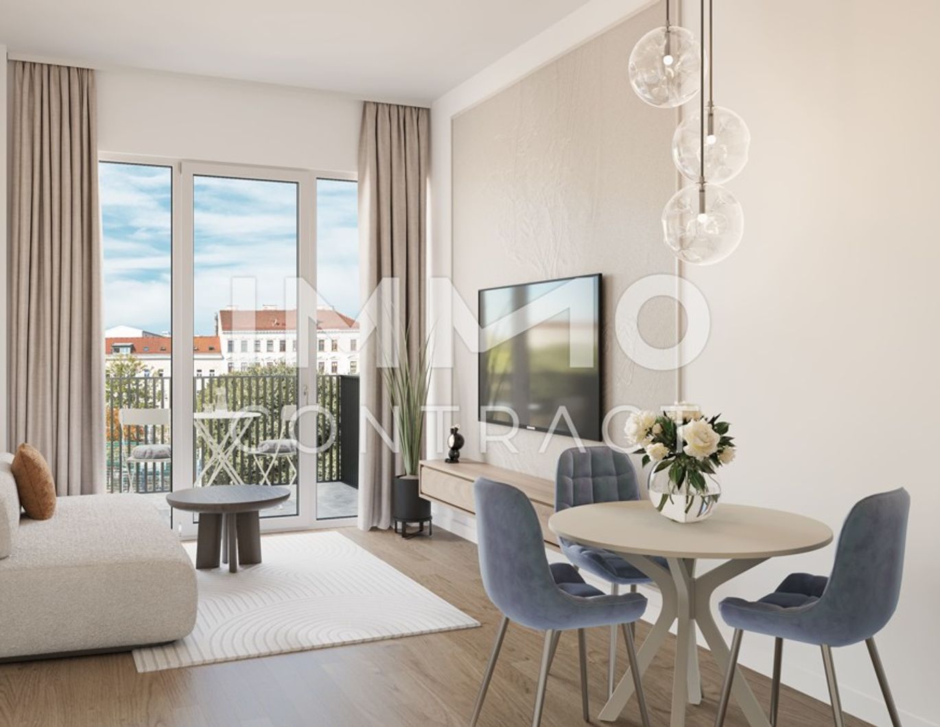 Moderne Zweizimmer-Wohnung mit zahlreichen Einkaufs- und Gastronomiemöglichkeiten