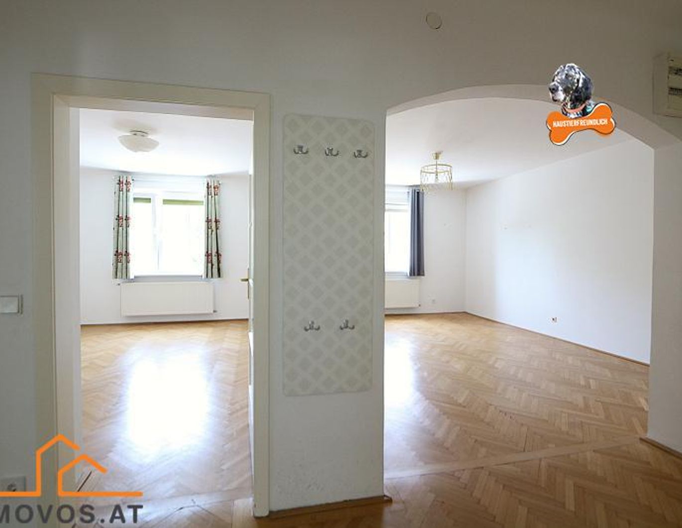 Barrierefrei! Altbau im grünen Gersthof MIT Balkonoption: 2,5 Zimmer + Küche extra + idealer Grundriss
