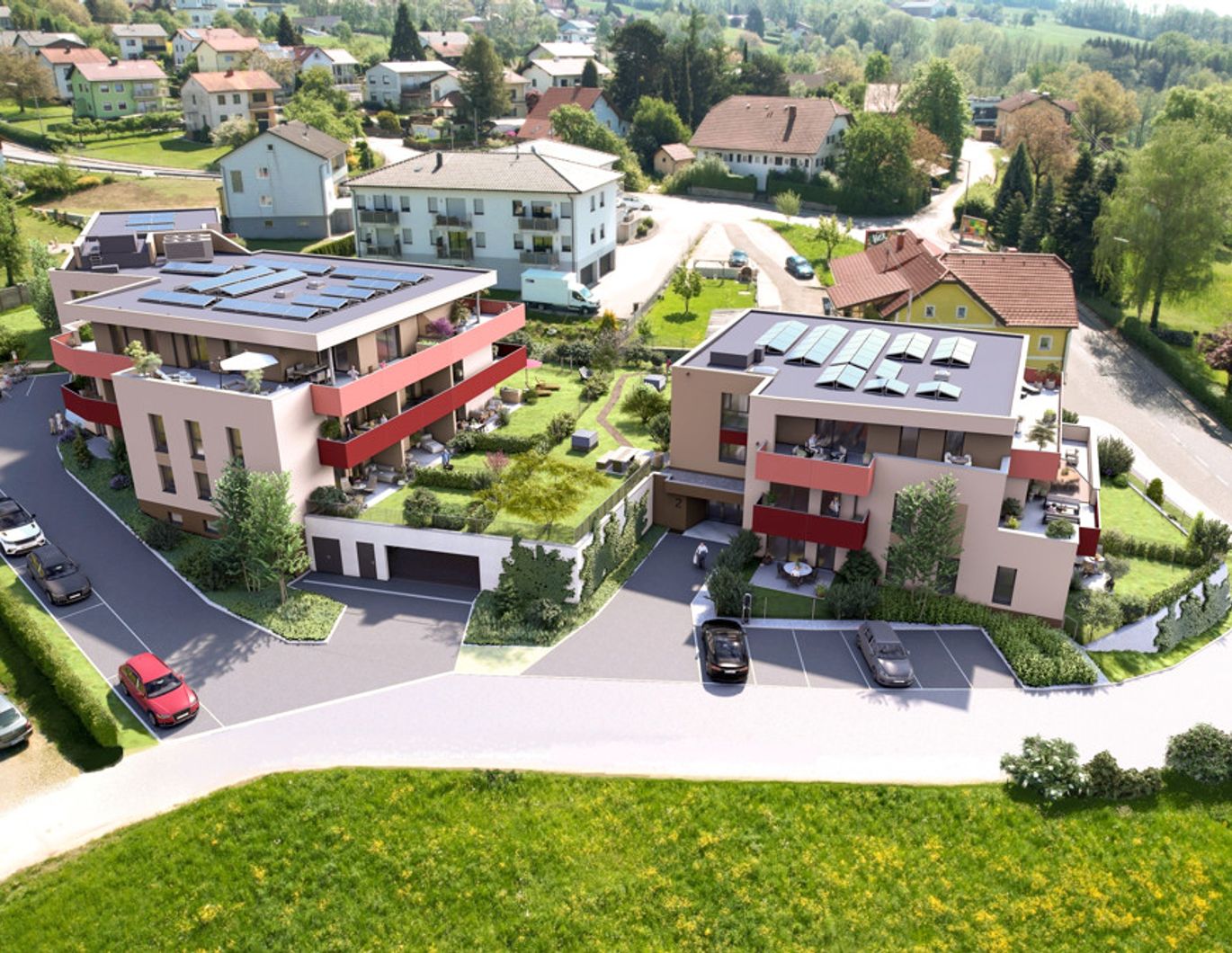 Kompakte Kleinwohnung mit Traumblick in den STADTTERRASSEN PEUERBACH - provisionsfrei ** JETZT FRÜHKÄUFER-RABATT!**