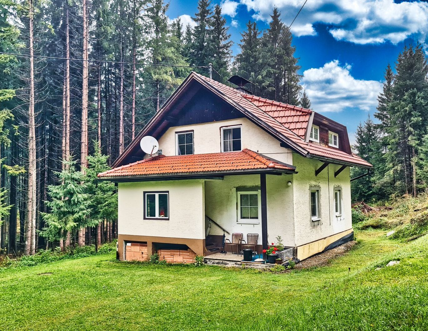 Teilsaniertes Wohnhaus am Waldesrand am Fuße der Nockberge