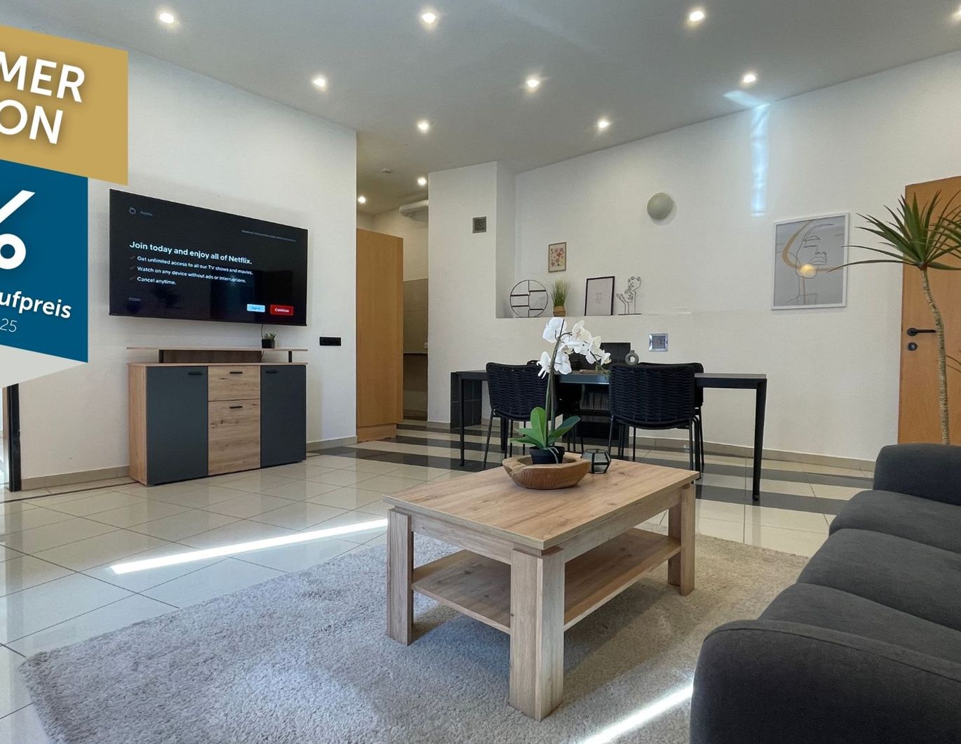 Hofseitige, ruhige 3 Zimmer Wohnung in Parknähe