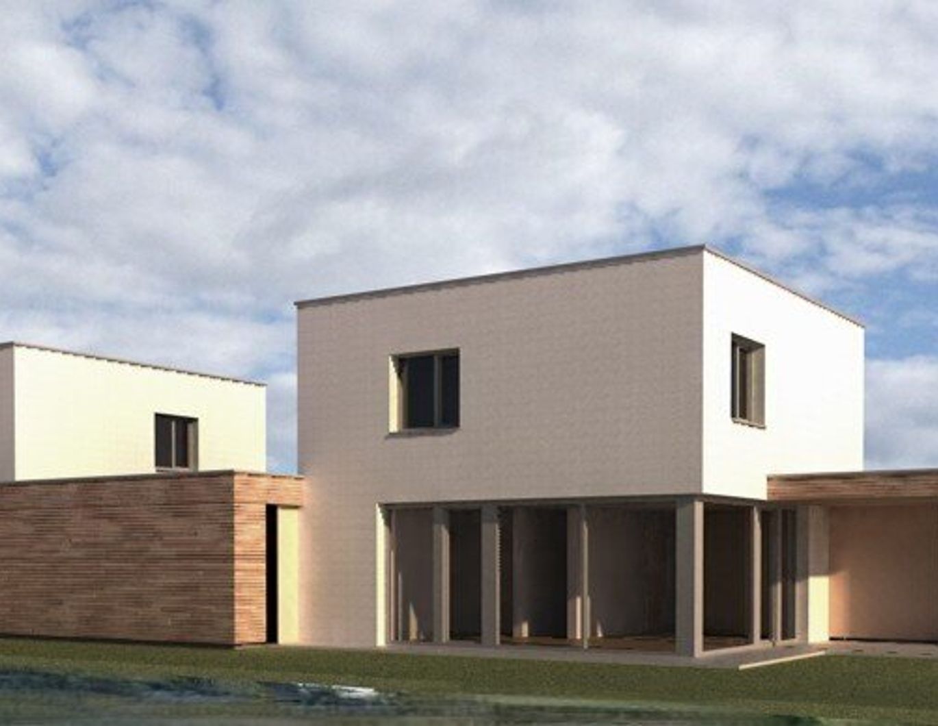 Projekt Kompakt Daheim² - modernes Doppelhaus mit Garten in top Lage von Götzis - DH2