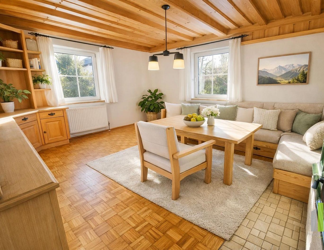 Liebevolle 3-Zi.-Wohnung mit 330 m² Garten!