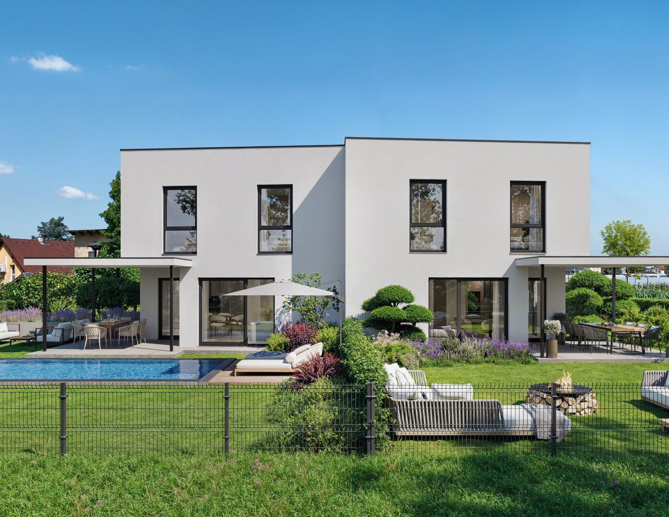 Moderne Doppelhaushälften in Wagna - großzügig, hell & mit geräumigem Eigengarten!