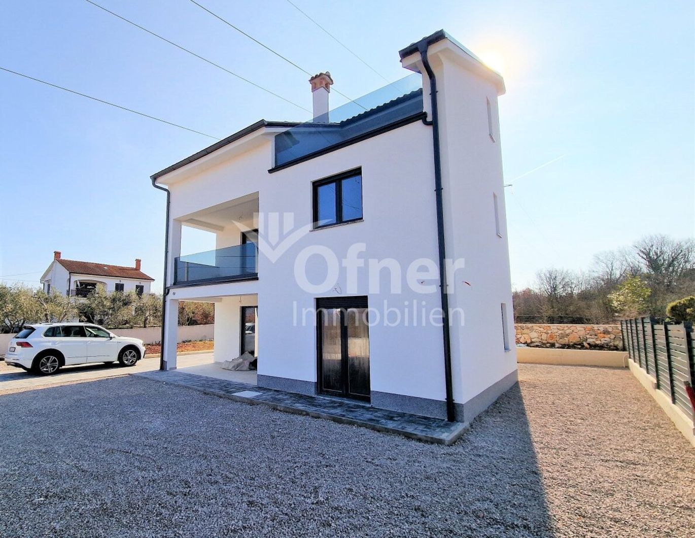 Einfamilienhaus mit Panoramablick auf das Meer, Malinska-Gebiet