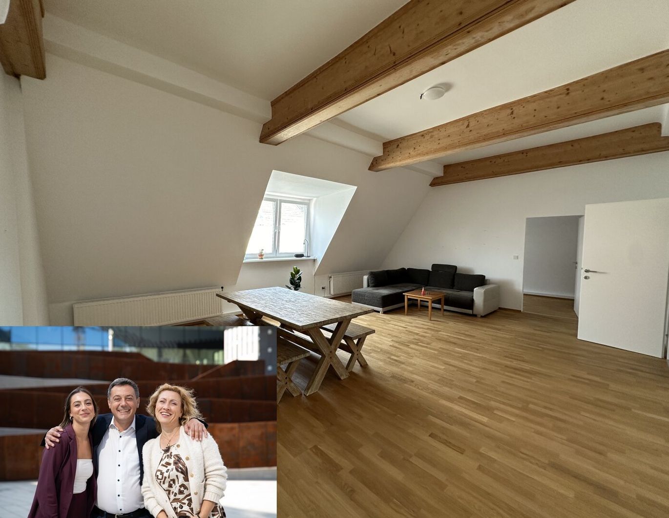 UNBEFRISTET: große 5 Zimmer im frisch ausgebauten Dachgeschoss mit Balkon!