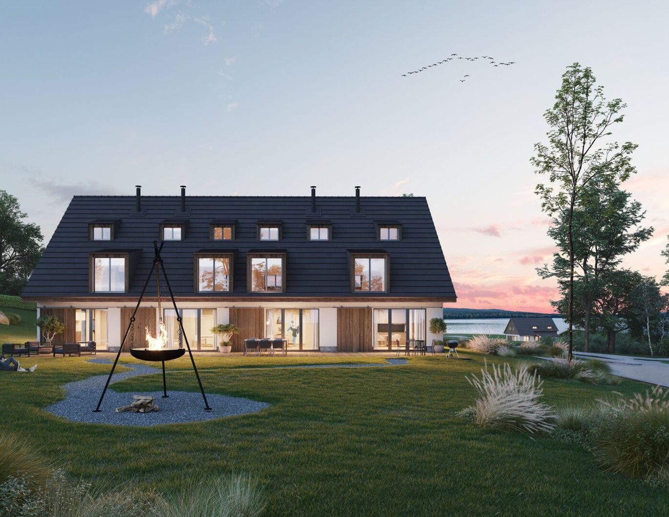 Reihenhaus-Einheit mit Terrasse und Garten - VISION LIPNO