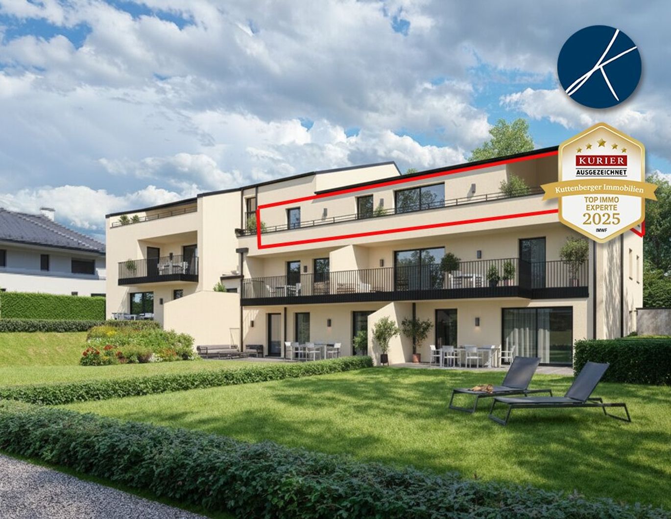 Exklusive Dachgeschoßwohnung mit Terrasse und Sauna (Top 9) - Neubauprojekt am Kremser Steindl