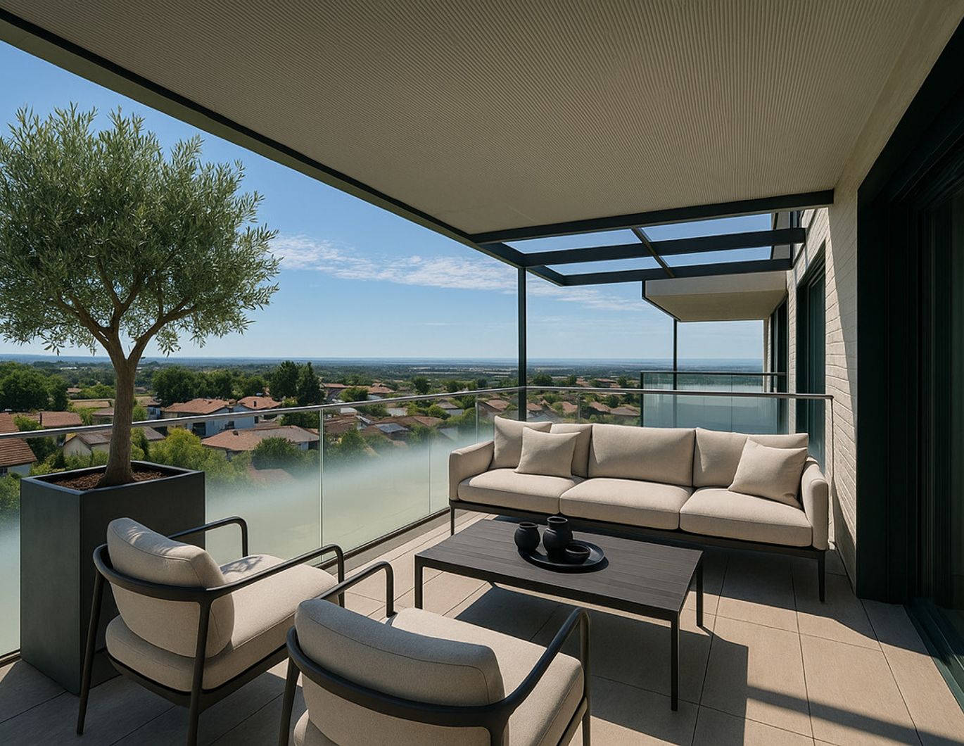 Provisionsfrei: Erstbezug und fertig - kompakte 3 Zimmer Wohnung - Luxuriös im Grünen Wohnen