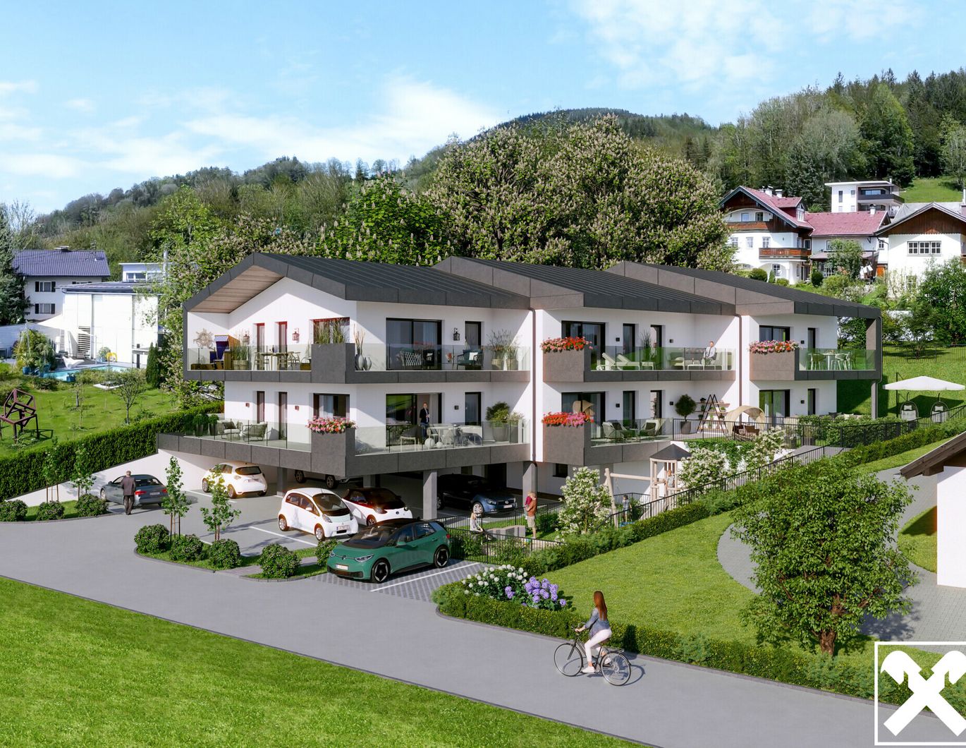 Premium Wohnvergnügen - Am Sonnenhang Mondsee - W3 - 4 Zi Gartenwohnung