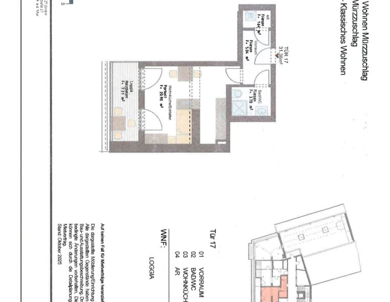 Erstbezug nach Sanierung! Modernisierte 1-Zimmer-Wohnung in Mürzzuschlag