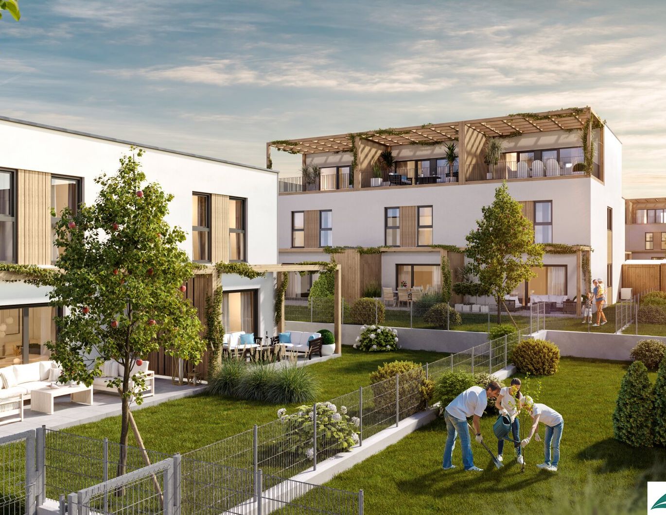 JETZT MUSTERHAUS BESICHTIGEN - hochwertiges Reihenhaus inklusive Parkplatz - provisionsfreies Neubauprojekt in Krems-Gneixendorf