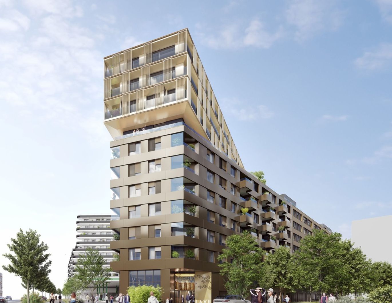 Big 4 room apartment in 7. Floor! Directly at the main train station: Commission-free + Completion in October