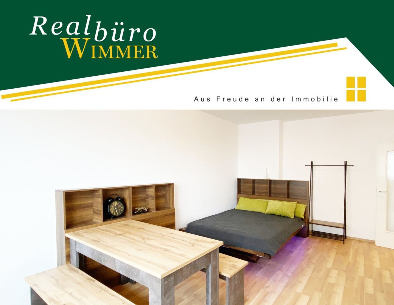 Sehr helle 1-Zimmer-Wohnung zum fairen Preis